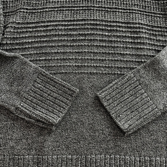 Calvin Klein Side Button Cowl Neck Sweater - Gray XS - Picture 5 of 10